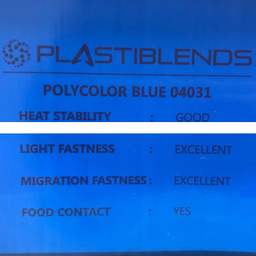 Суперконцентрат красителя синий (MASTERBATCH POLYCOLOR BLUE 04031)
