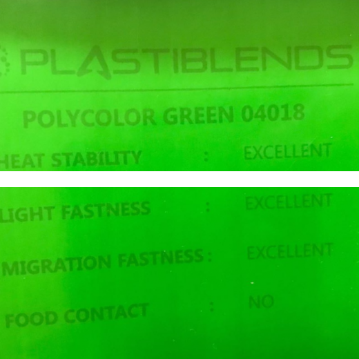 Суперконцентрат красителя зеленый (MASTERBATCH POLYCOLOR GREEN 04018)
